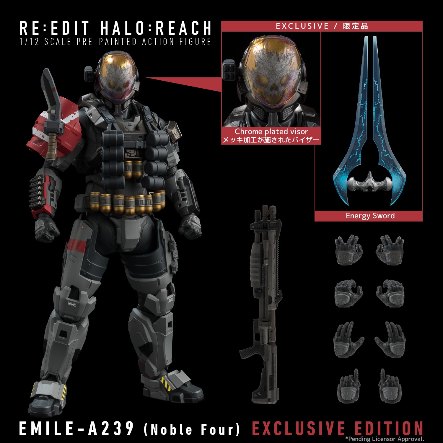 RE:EDIT HALO: REACH 1/12 SCALE EMILE-A239 (Noble Four) EXCLUSIVE EDITION